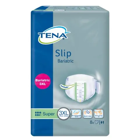 Tena ProSkin Slip Bariatric Super Taille 3XL 8 Changes Complets - Paquet 8 changes complets – image 1