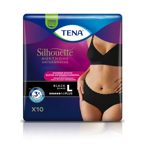 TENA Silhouette Plus BLACK L 10 St – Bild 1