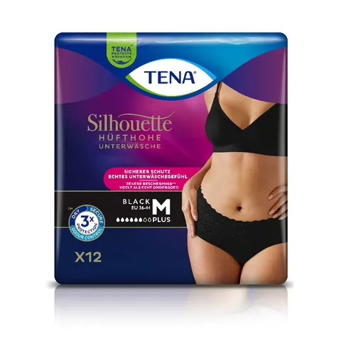 TENA Silhouette Plus BLACK M 12 St – Bild 1