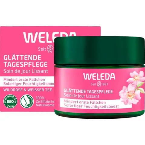 Weleda Wild Rose & White Tea Verhelderende Dagcrème 40 ml – afbeelding 1