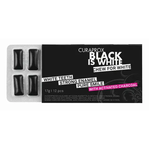 Curaprox Black is White Tuggummi – Bild 1