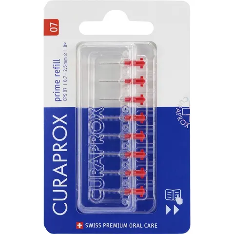 Curaprox Prime Refill 07 - Ragers - 2,5mm - 8 stuks – afbeelding 1