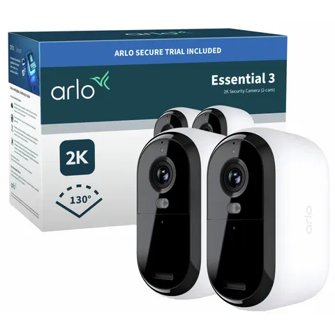 Arlo Essential 3 2K Security Camera 2-cam – image 1