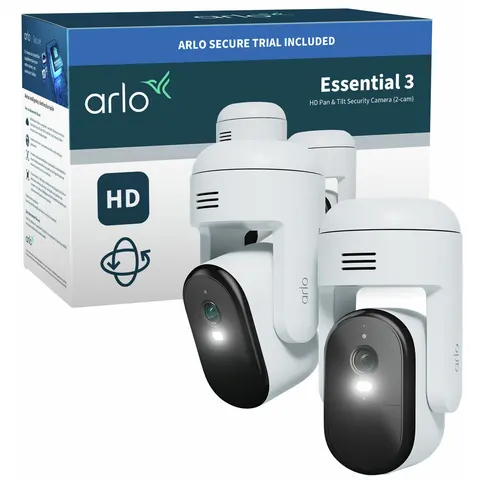 Arlo Essential 3 Pan/Tilt 2K Outdoor Security Camera (2-Cam) – image 1