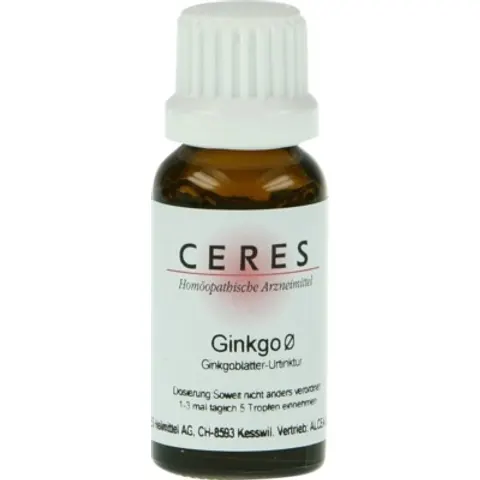 CERES Ginkgo Urtinktur 20 ml Tropfen – Bild 1