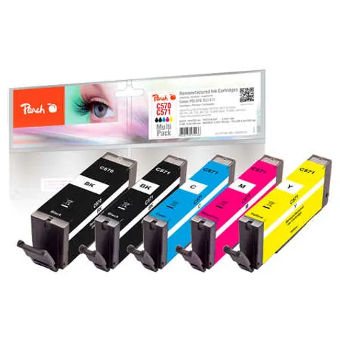 Peach Patrone Canon PGI-570/CLI-571 MultiPack REM,KOM – Bild 1