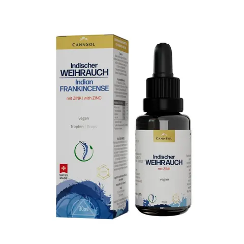 Cannsol Indischer Weihrauch mit Zink Tropfen – Bild 1