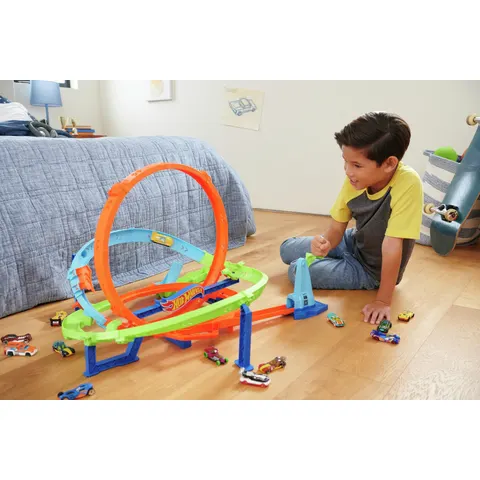 Hot Wheels Autorennbahn Hot Wheels Action-Trackset Looping-Zyklon-Challenge – bunt – Bild 1