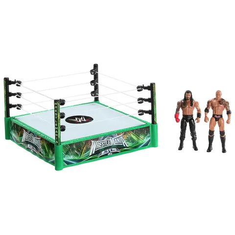 WWE Vechtring met 2 Speelfiguren. – afbeelding 1