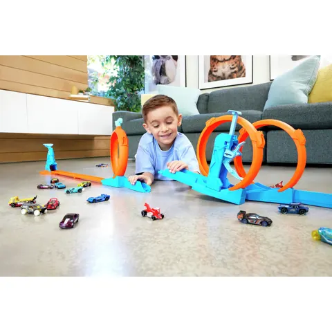 Hot Wheels Track Creator Triple Loop Speed Kit – image 1