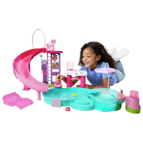 Barbie Dream Pool Playset with 6 Play Areas – image 1