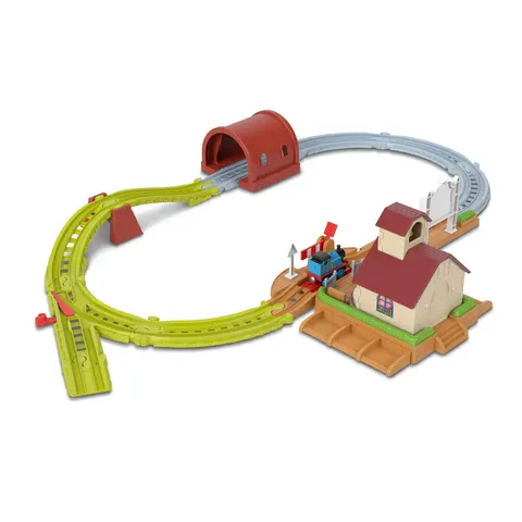 Thomas & Friends Bell Station Train Set with Push-Along Thomas Engine & Track – image 1
