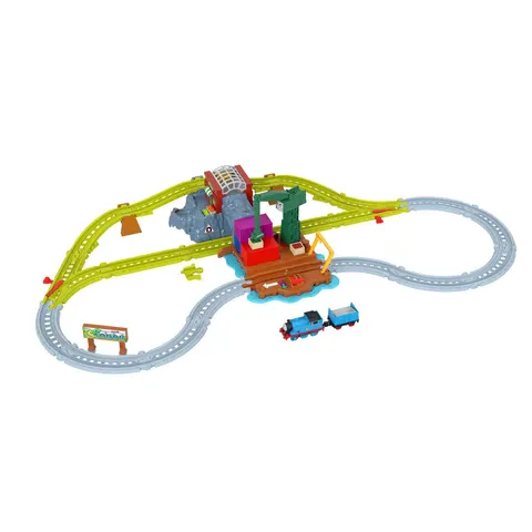 Thomas & Friends Cranky's Dockside Delivery Train Set, with Thomas Toy Train – image 1