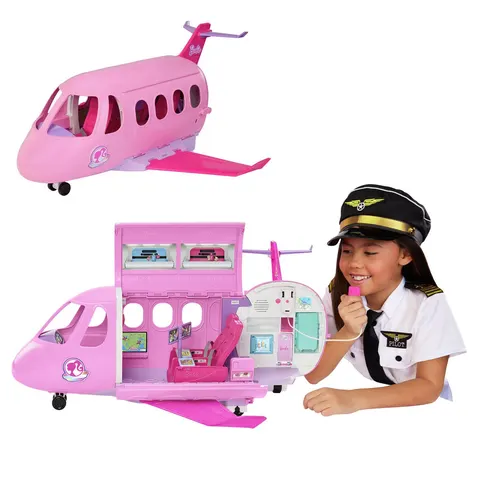 Barbie Spielzeug-Flugzeug Barbie Traumland Traumflugzeug, mit Sound, Länge ca. 72 cm – bunt – Bild 1