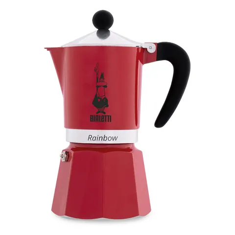 Cafetière 3 tasses Rainbow rouge – image 1