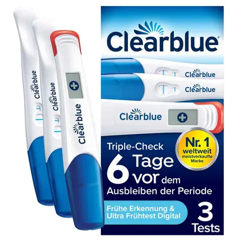 Clearblue Schwangerschaftstest Triplecheck Ultra-früh – Bild 1