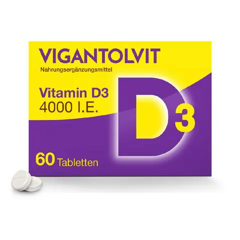 VIGANTOLVIT Vitamin D3 4000 I.E. 60 St Tabletten – Bild 1