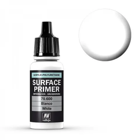 Vallejo Polyurethane Primer White (18ml) – image 1