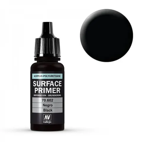 Vallejo Polyurethane Primer Black (17ml) – image 1