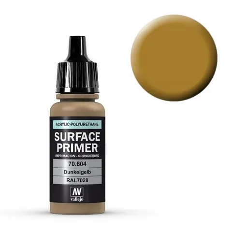 Vallejo Polyurethane - Primer German Dark Yellow (RAL 7028) 17ml – image 1