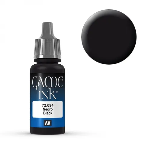 Vallejo Game Color Game Ink - Black (18ml) – image 1