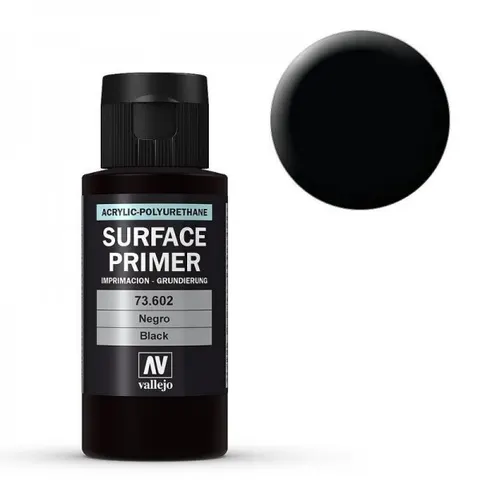 Vallejo Acrylic Polyurethane - Primer Black 60ml - VAL73602 – image 1
