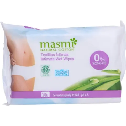 Masmi Toallitas Íntimas 0% Alcohol 20Uds – imagen 1