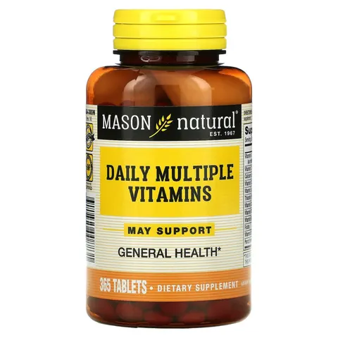 Mason Natural, Daily Multiple Vitamins, 365 Tablets – image 1