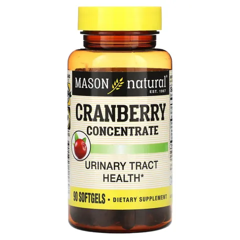 Mason Natural, Cranberry Concentrate, 90 Softgels – image 1