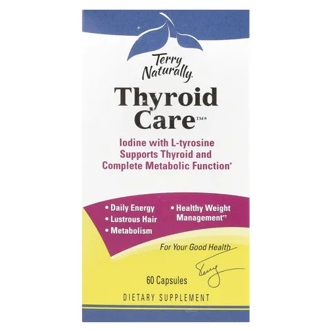 Terry Naturally, Thyroid Care, 60 Capsules – image 1