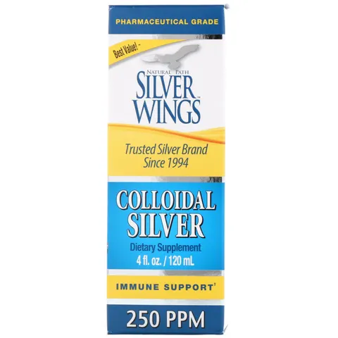 Natural Path Silver Wings, Colloidal Silver, 250 ppm, 4 fl oz (120 ml) – image 1