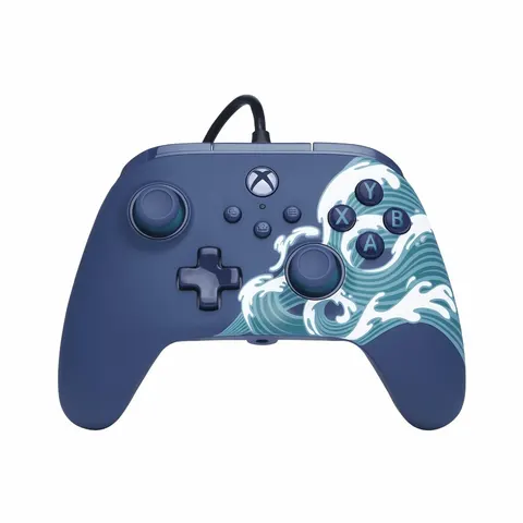 PowerA Advantage Bedrade Controller - Xbox Series X|S - Aqua Wave - 3m USB-kabel – afbeelding 1