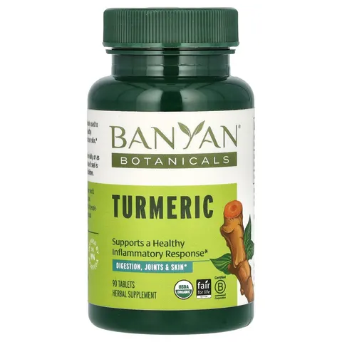 Banyan Botanicals, Turmeric, 90 Tablets – image 1