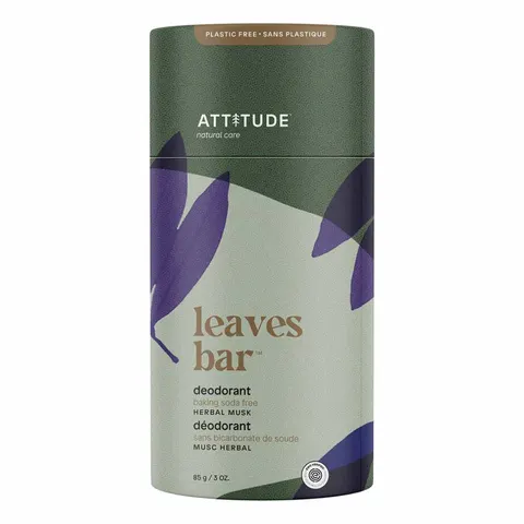 Attitude Leaves Bar Herbal Musk Deodorant – image 1