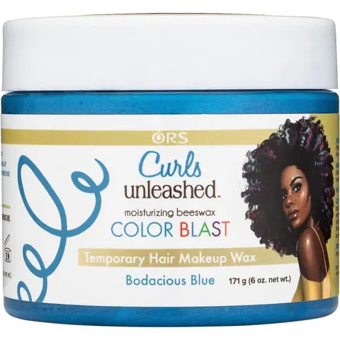 ORS Curls Unleashed Color Blast Moisturizing Beeswax Bodacious Blue 171 g – image 1