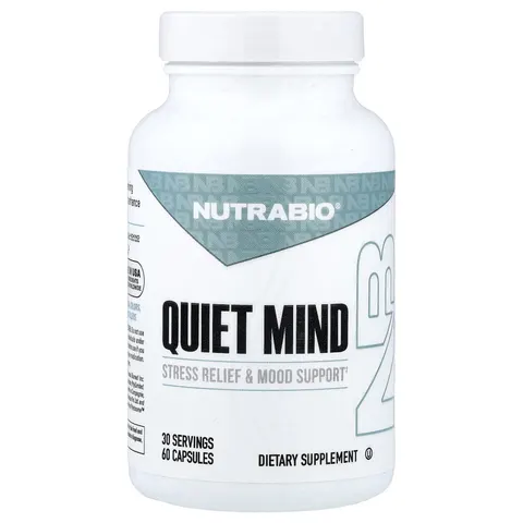 NutraBio, Quiet Mind, 60 Capsules – image 1