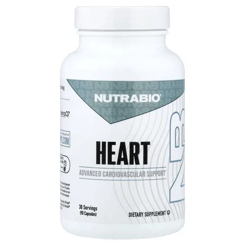 NutraBio, Heart, 90 Capsules – image 1
