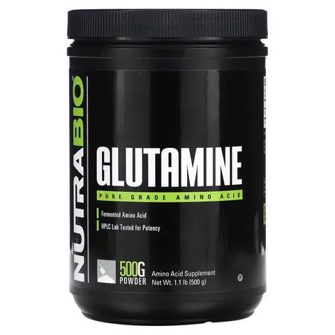 NutraBio, Glutamine, 1.1 lb (500 g) – image 1