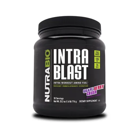 NutraBio Intra Blast 30 Servings Grape Berry Crush – image 1