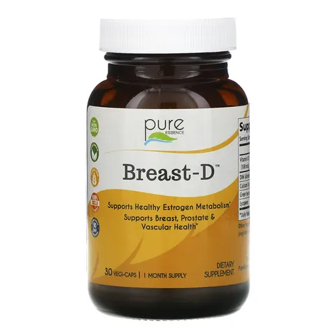 Pure Essence, Breast-D, 30 Vegi-Caps – image 1