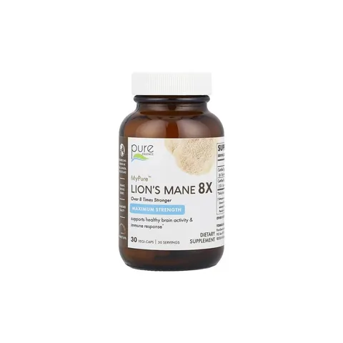 Pure Essence, MyPure™, Lion's Mane 8X, Maximum Strength, 30 Vegi-Caps – image 1