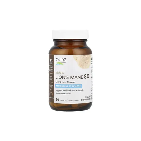 Pure Essence, MyPure™, Lion's Mane 8X, Maximum Strength, 60 Vegi-Caps – image 1