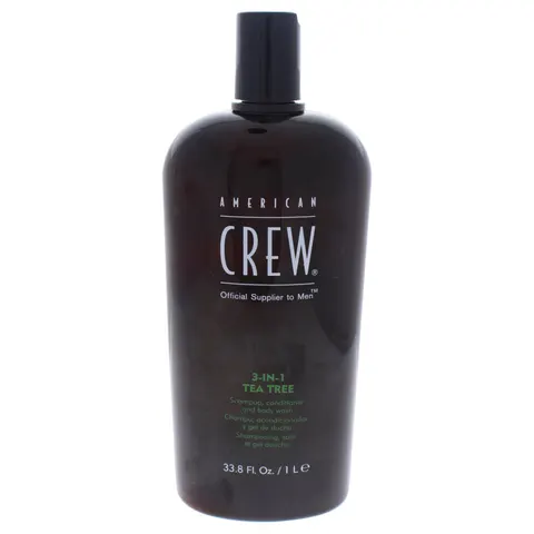 American Crew Champú Multifunción 3 In 1 Tea Tree 1 L – imagen 1