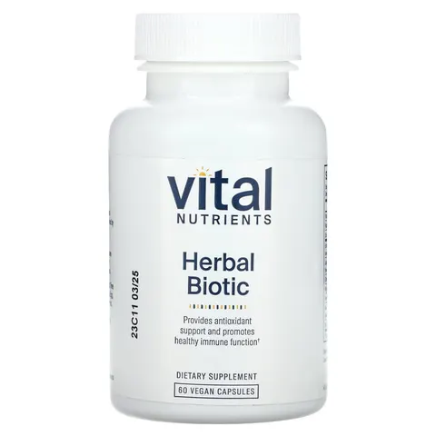 Vital Nutrients, Herbal Biotic, 60 Vegan Capsules – image 1