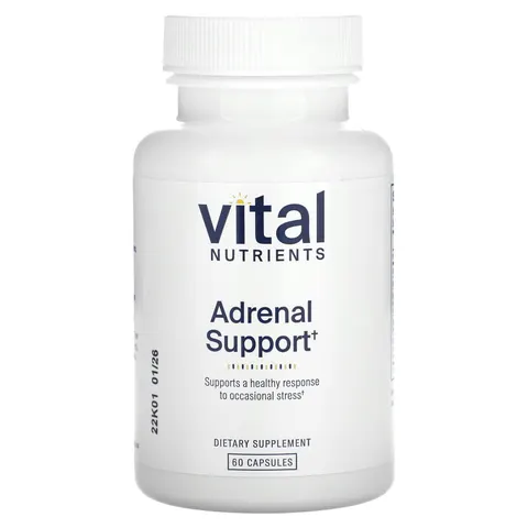 Vital Nutrients, Adrenal Support, 60 Capsules – image 1