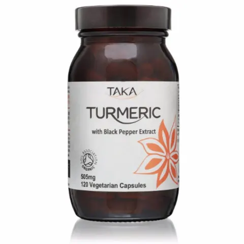 Taka Turmeric & Black Pepper Extract 120 capsules – image 1