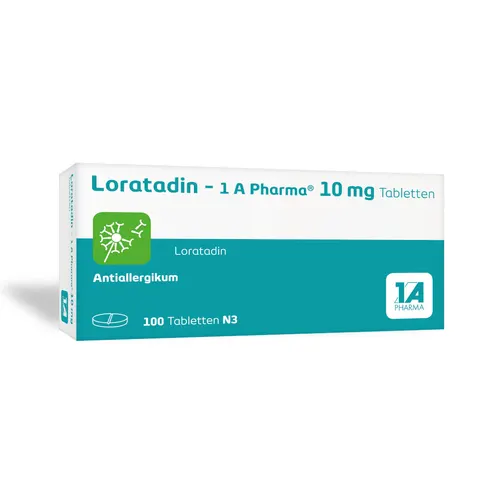 1 A Pharma Loratadin-1A Pharma Tabletten 100 St – Bild 1