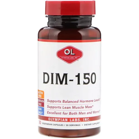 Olympian Labs, DIM-150, 30 Vegetarian Capsules – image 1