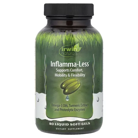 Irwin Naturals, Inflamma-Less, 80 Liquid Soft-Gels – image 1