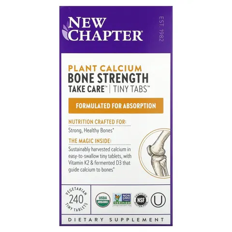 Chapter, Plant Calcium, Bone Strength Take Care™, 240 Vegan Tiny Tablets – image 1